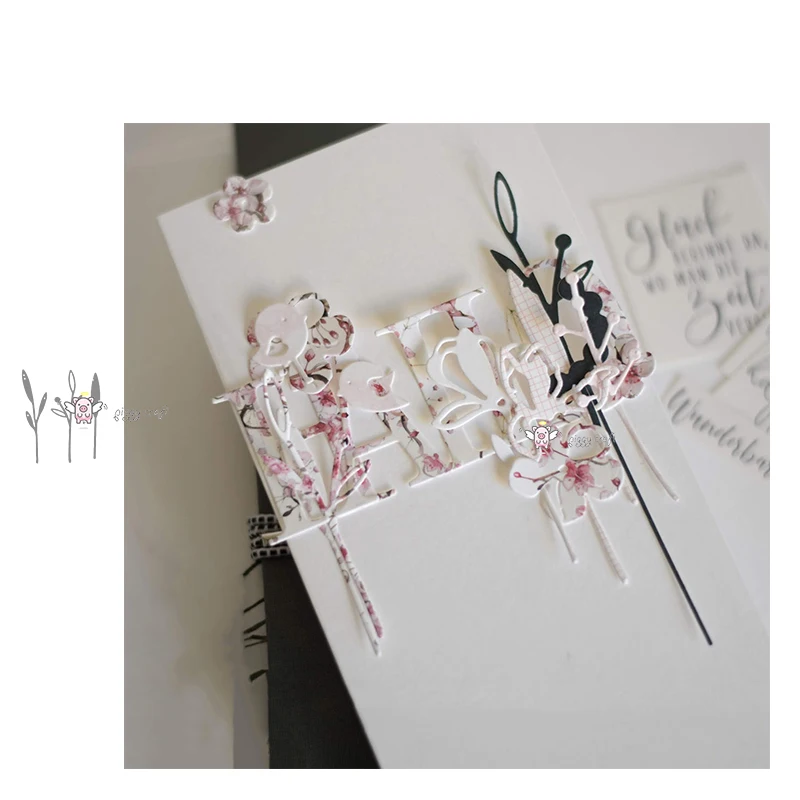 Mmao Crafts Metal Steel Cutting Dies New Leaf branch decoration Stencil For DIY Scrapbooking Paper/photo Cards Embossing | Дом и сад