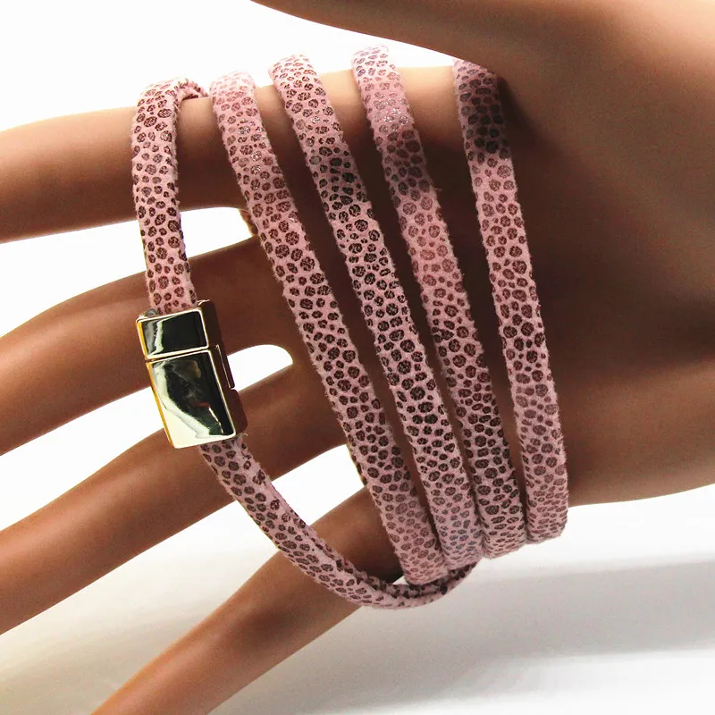 Новые модные 5-слойные кожаные браслеты и очаровательный браслет ручной работы