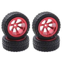 4pcs aluminum alloy tires wheels for wltoys 128 rc car k969 k989 k999 p929 4wd short course drift off road rally upgrade part