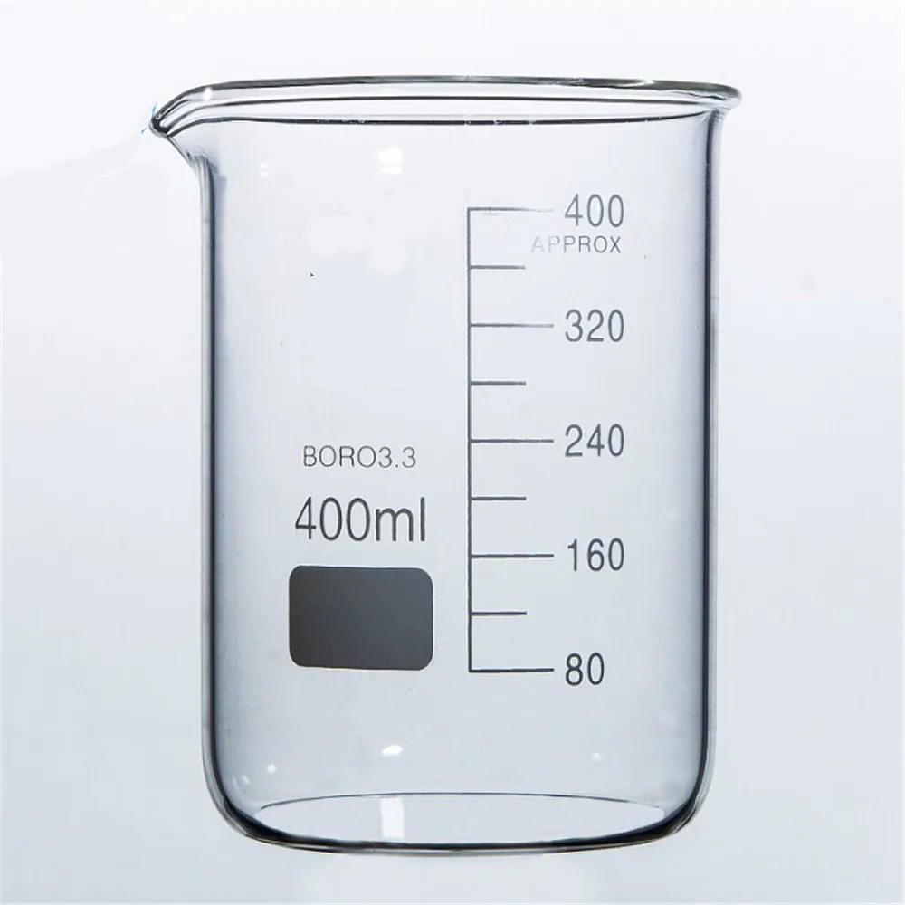 

400mL Glass Beaker Low Form New Chemical Lab Glassware