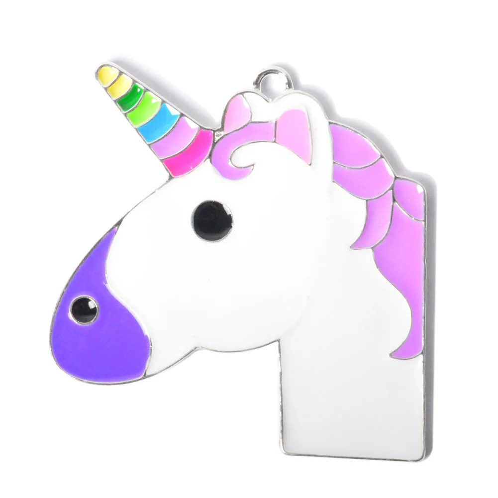 

Unicorn Keychain Pendant Key Chain Metal Ring Cover Holder Handbag Shoulder Bag Charms Purse Horse Toy Trinket Chaveiro Llaveros