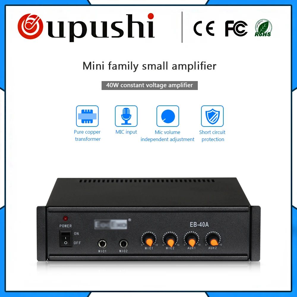 Низкая цена 40 Вт мини усилитель домашний oupushi|home amplifier|mini amplifieramplifier home |