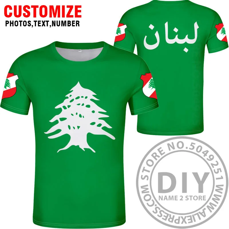 Style 7 LEBANON t shirt diy пользовательская именная футболка lbn nation flag lb arabic arab lebanan Страна Печать фото одежда - Цвет: Style 7