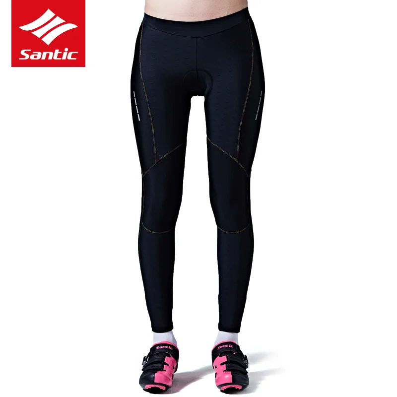 

Santic Women Cycling Long Pants Spring Summer Anti-UV Breathable Pad MTB Mountain Bike Pants Cycling Tights Bicycle Pants S-2XL