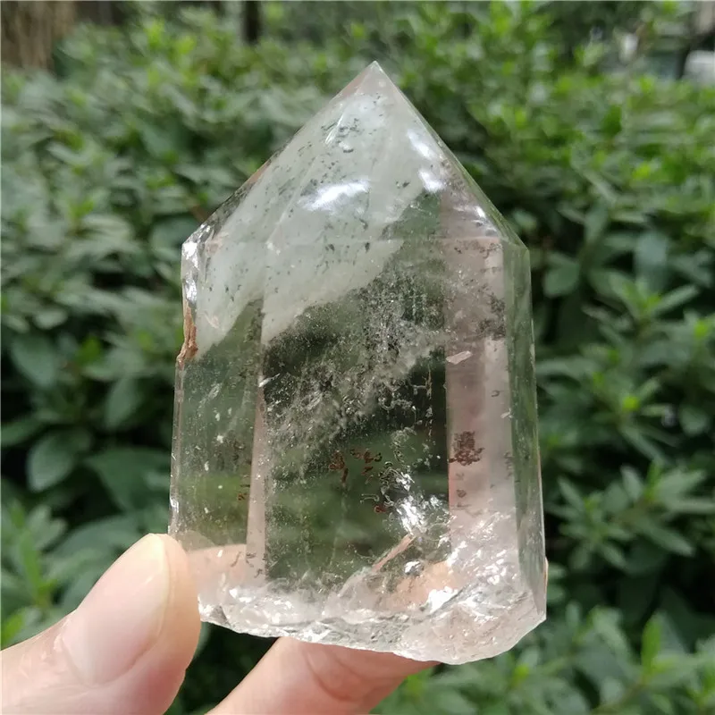 Natural Phantom Wand Healing Ghost Quartz Point Meditation Chakra Clear | Дом и сад