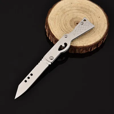 Free shipping EDC knife outdoor camping folding stainless steel portable key mini ring | Инструменты