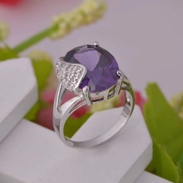 Обручальные кольца для женщин Свадебные украшения серебро Цвет Подвески кольцо