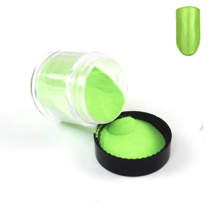 light green Acrilico Цвет Акрил IC Косметическая пудра Дизайн ногтей Poudre Акрил IQUE Цветной Акрил мономера Акрил верфь nagels polvos acrilicos Ongles Цвета - Цвет: light green