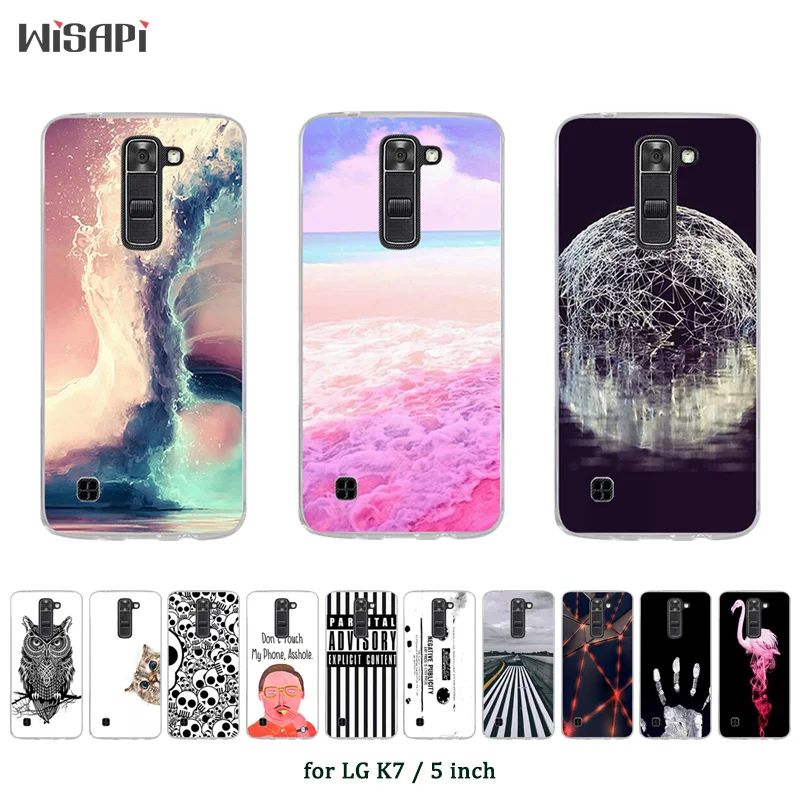 Чехол накладка с принтом для LG K7 чехлы K330/дань 5 LS675/X210 X210DS Мягкий Силиконовый ТПУ