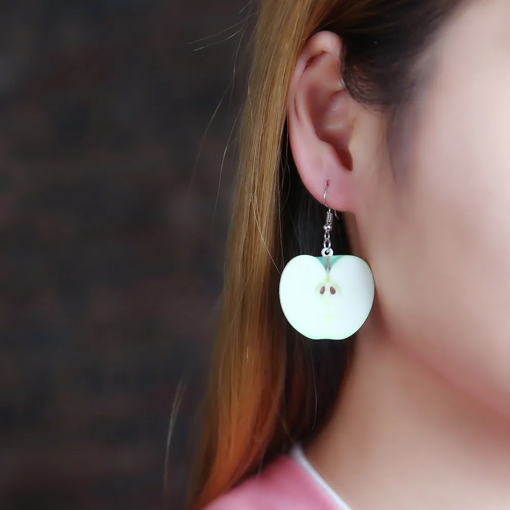 Модные персонализированные Эффектные серьги с фруктовыми кисточками капли