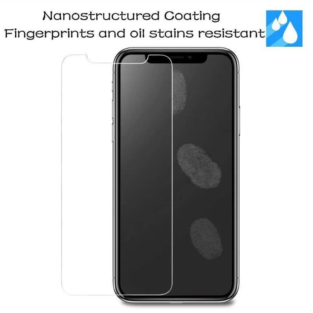 Защитное стекло Jetjoy закаленное для iPhone X/XS/XR/XS MAX с нанопокрытием и защитой от