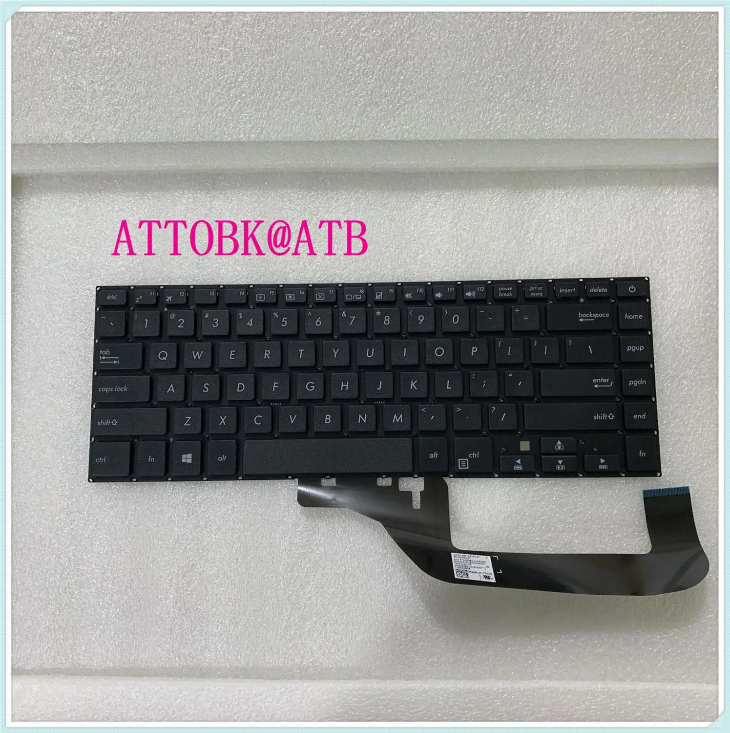 Русская/английская клавиатура для ASUS VivoBook X505 X505B X505BA X505BP K505 K505B K505BP черная без
