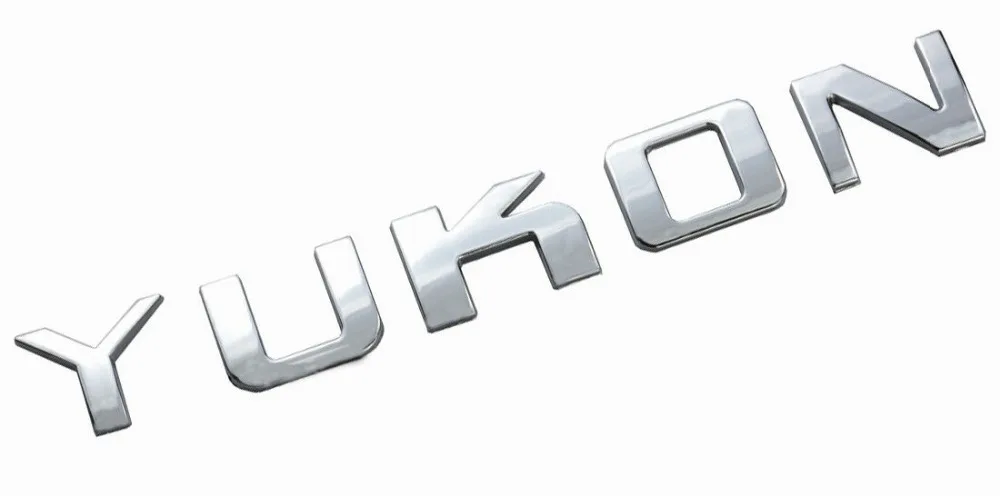 YUKON заводская табличка эмблема бейдж с надписью 3D для Yukon Sierra Chrome совершенно