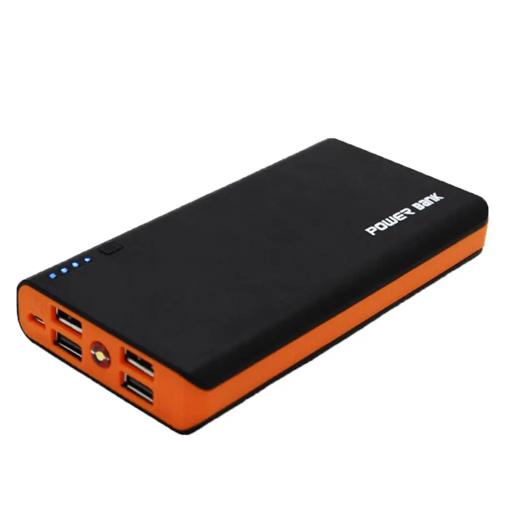 Универсальный портативный корпус аккумулятора и 4 USB (батарейки в комплект не