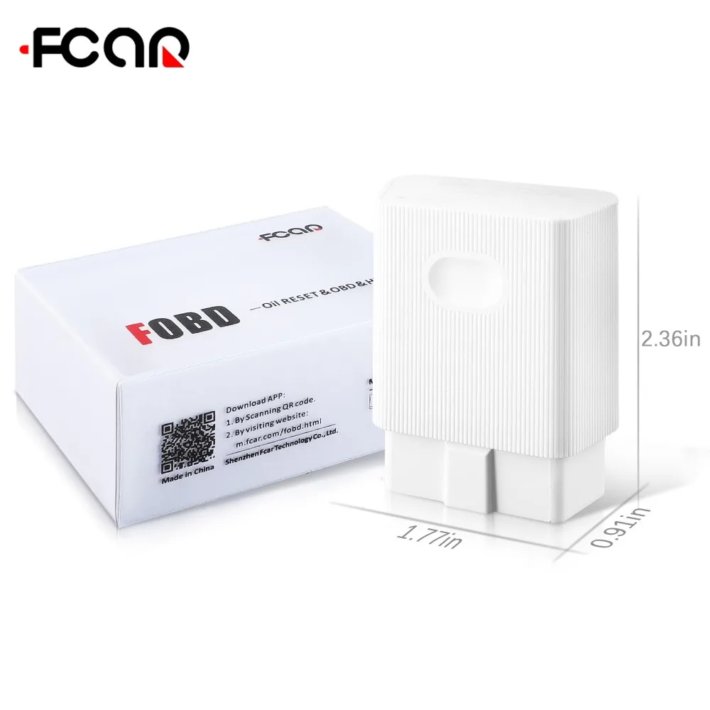 Fcar FOBD Авто диагностический сканер через Bluetooth для Android/IOS Поддержка OBD диагностики