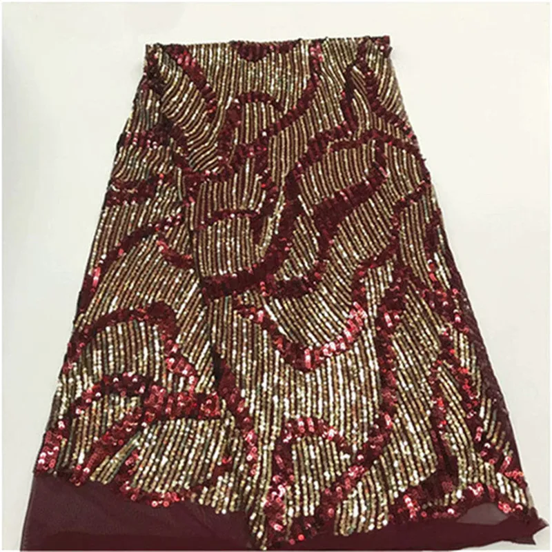 Эластичный дизайн с блестками вышитая сетчатая кружевная ткань для Женское