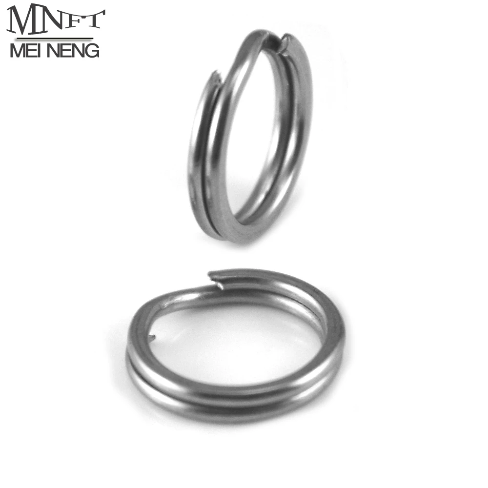 MNFT 50 шт. двойное кольцо круглая двухслойная жесткая приманка разъем для приманки