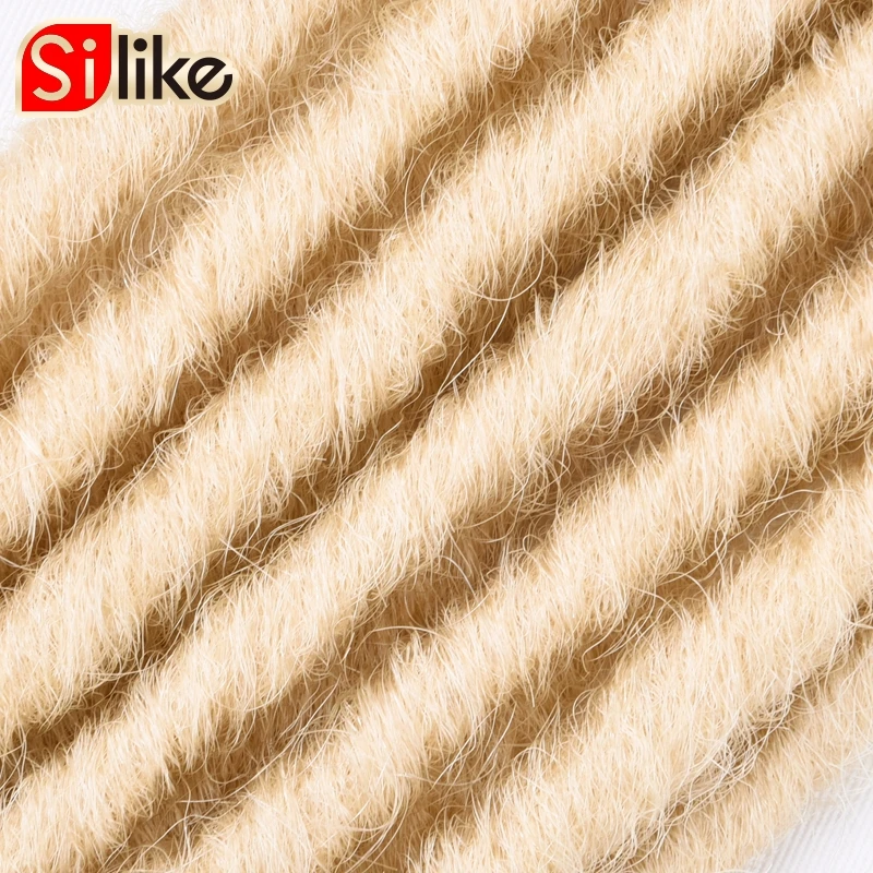 Silike Goddess Faux Locs 14 18 дюймов вязанные крючком косички волосы синтетические косички Наращивание волос 24 стойки/упаковка