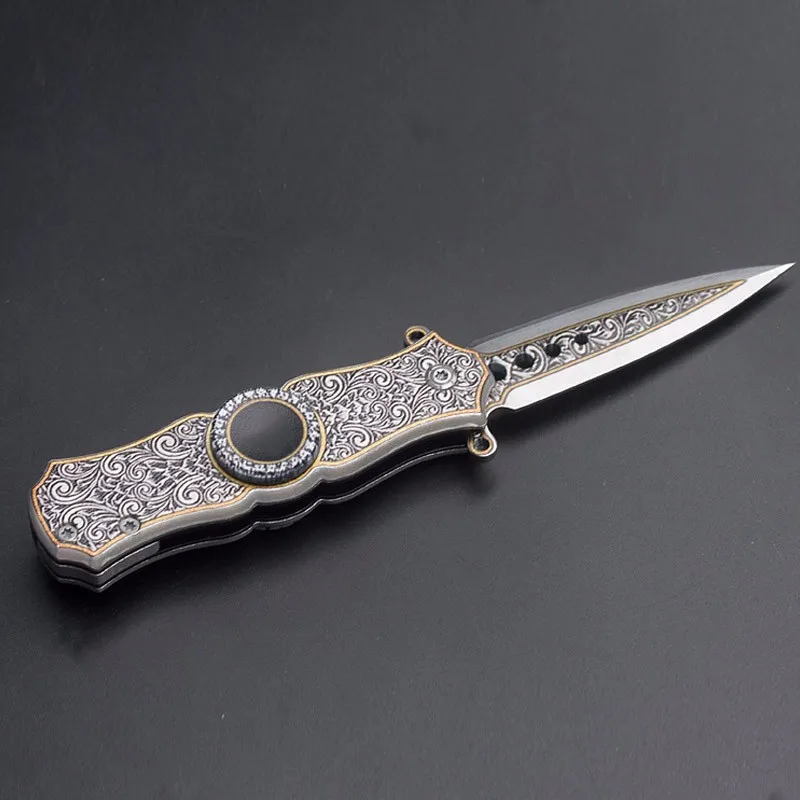 3D Cool Tip Gyro Tactical Survival Camping Knife Folding Blade Multi Pocket Combat Self defense Knives Two Style Best Gift | Безопасность
