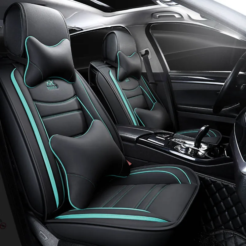 Deluxe Edition Кожаные чехлы для автомобильных сидений hyundai i40 IX35 IX25 Sonata Santafe Tucson ELANTRA Accent автомобильные аксессуары чехол для сидений - Название цвета: Deluxe Edition