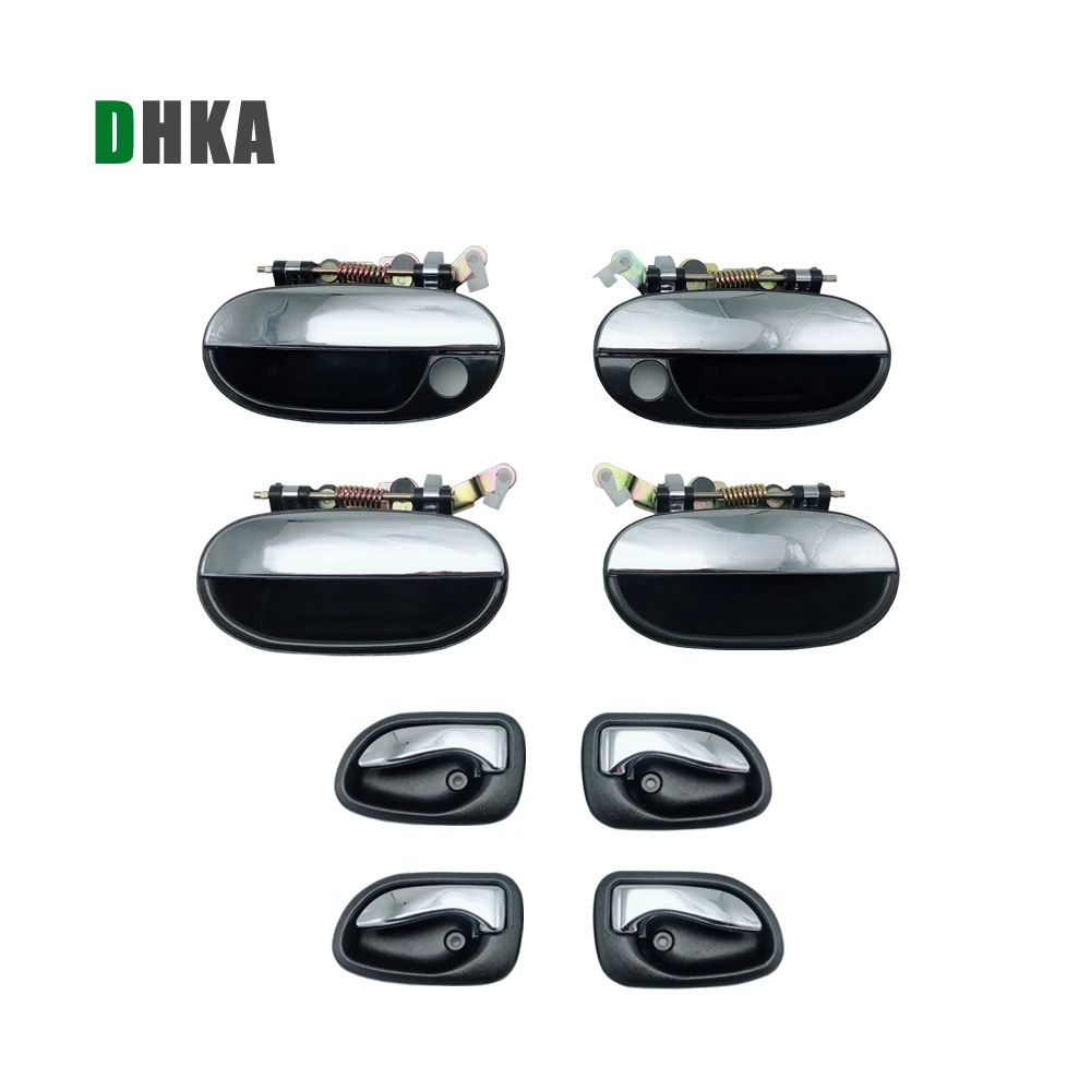 DHKA 8 шт хромированные наружные и внутренние дверные ручки для HYUNDAI ACCENT 95 00 1995 1996 1997
