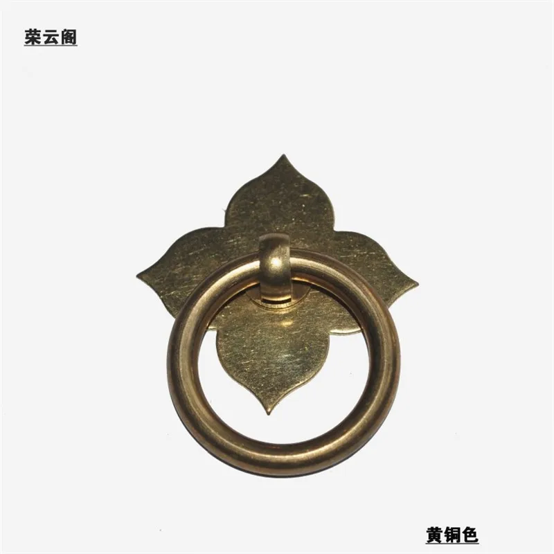 35 мм ящика Ручка Потяните ручки латунная фурнитура китайская мебель двери шкафа