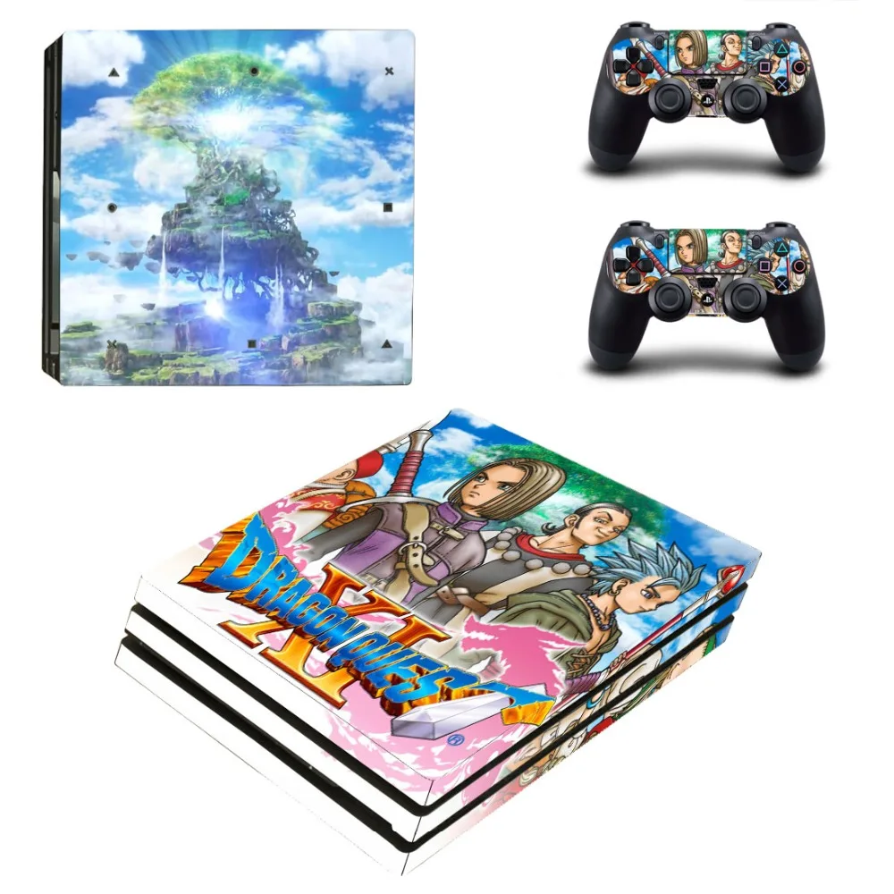 Наклейка на кожу Dragon Quest PS4 Pro Виниловая наклейка для консоли Sony Playstation 4 и 2