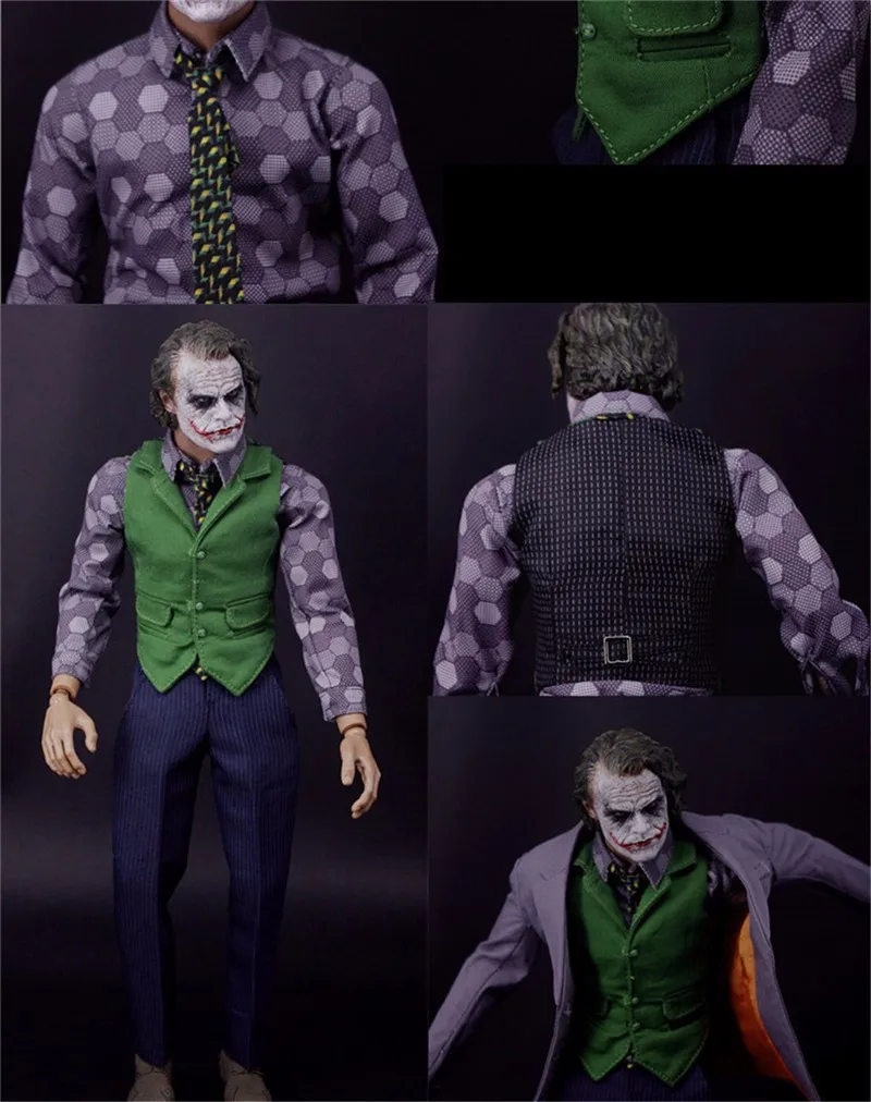 

1/6 Joker The Dark Knig Villain Purple Clothes Sets Models For 12 Inches Action Figure Toys Without head & body