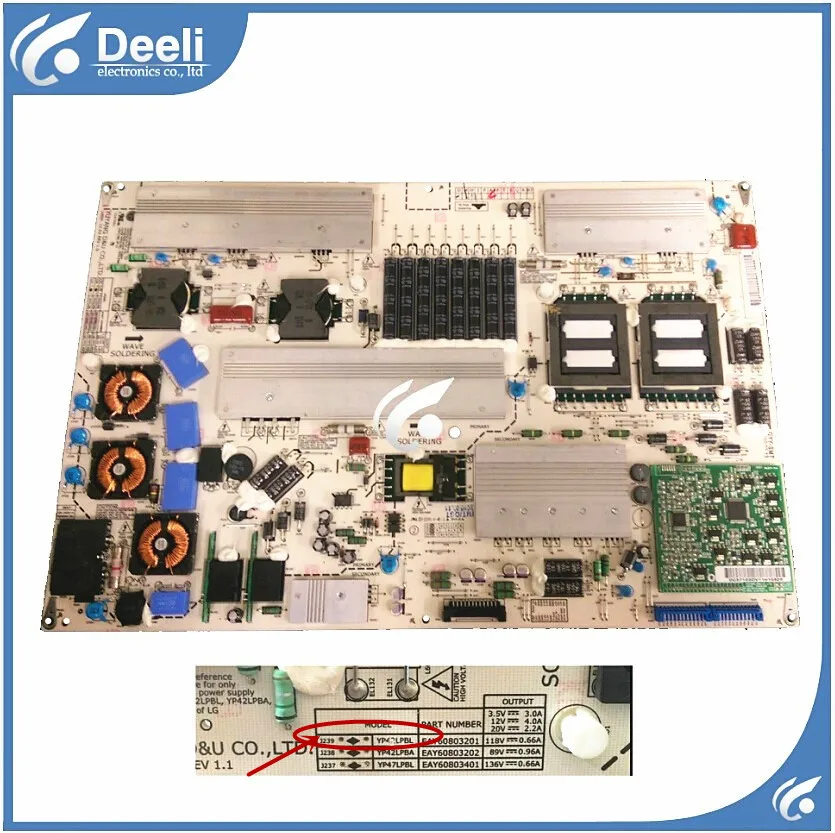 

Working good original for Power Board 42LE5300-CA 42LE5500 YP42LPBL EAY60803201 42LE5300 second-hand board