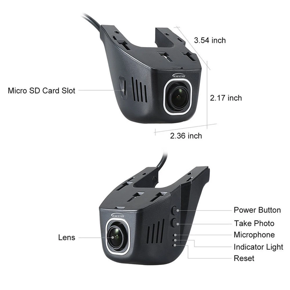 Универсальная автомобильная фронтальная камера автомобильный видеорегистратор