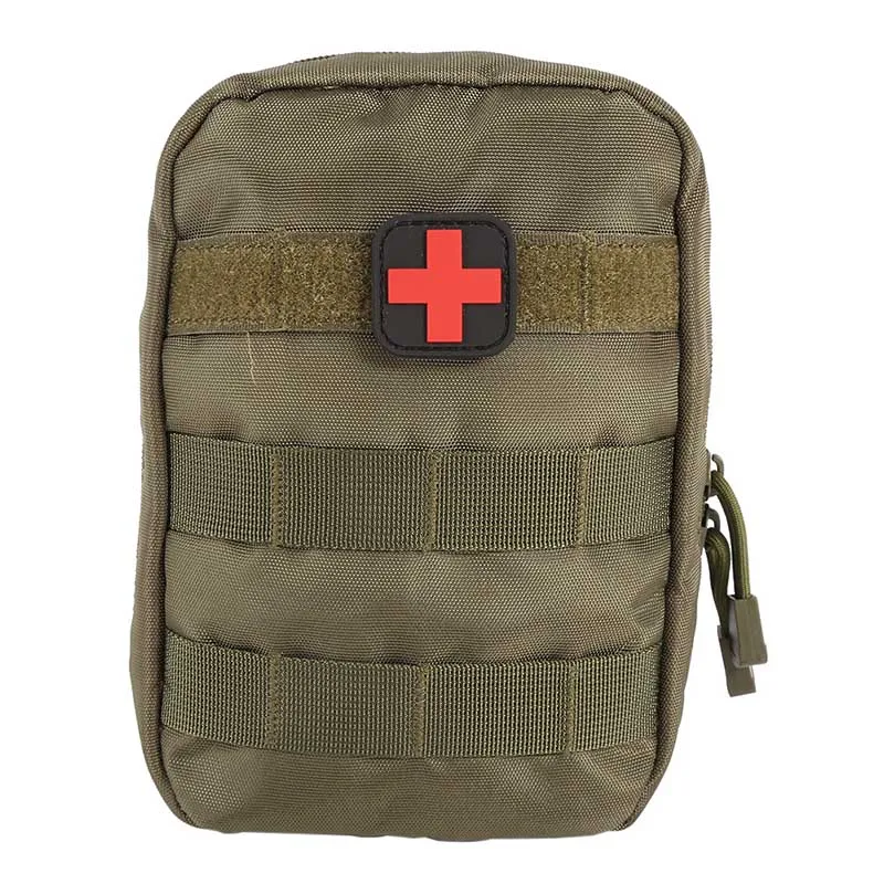 Армейский зеленый Военная медицинская аптечка, сумка, Molle Pouch, медицинская EMT Cover, аварийная тактическая посылка, для путешествий, охоты - Цвет: Армейский зеленый