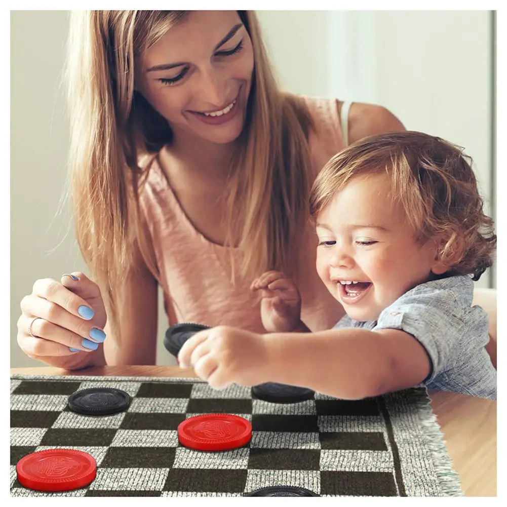 Настольный коврик Giant 3 в 1 шашки Mega Tic Tac Toe с двусторонним ковриком для помещений и