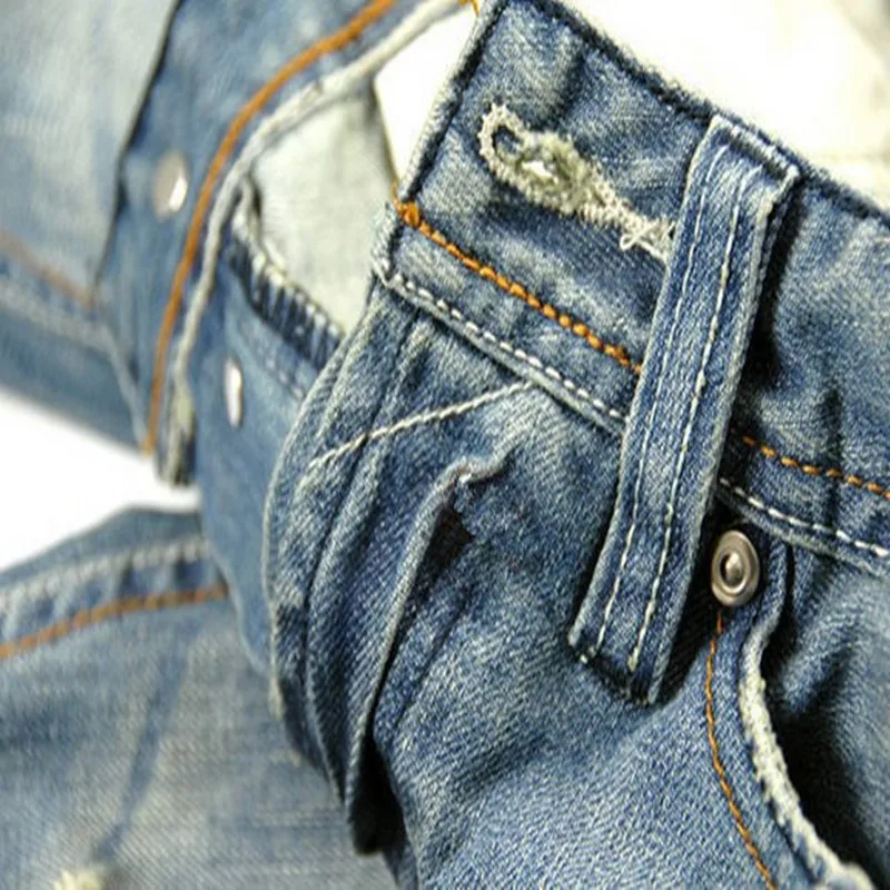 Мужские рваные джинсы с дырками Стрейчевые Homme Masculino модные дизайнерские мужские