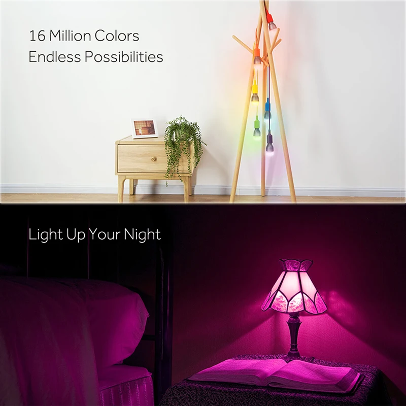 Крепление для спортивной камеры Xiao mi Yeelight Blue II RGBW E27 умный Светодиодный лампа mi свет mi jia приложение Wi-Fi пульт для группы Управление 9 Вт 600 люмен 220 V 50Hz