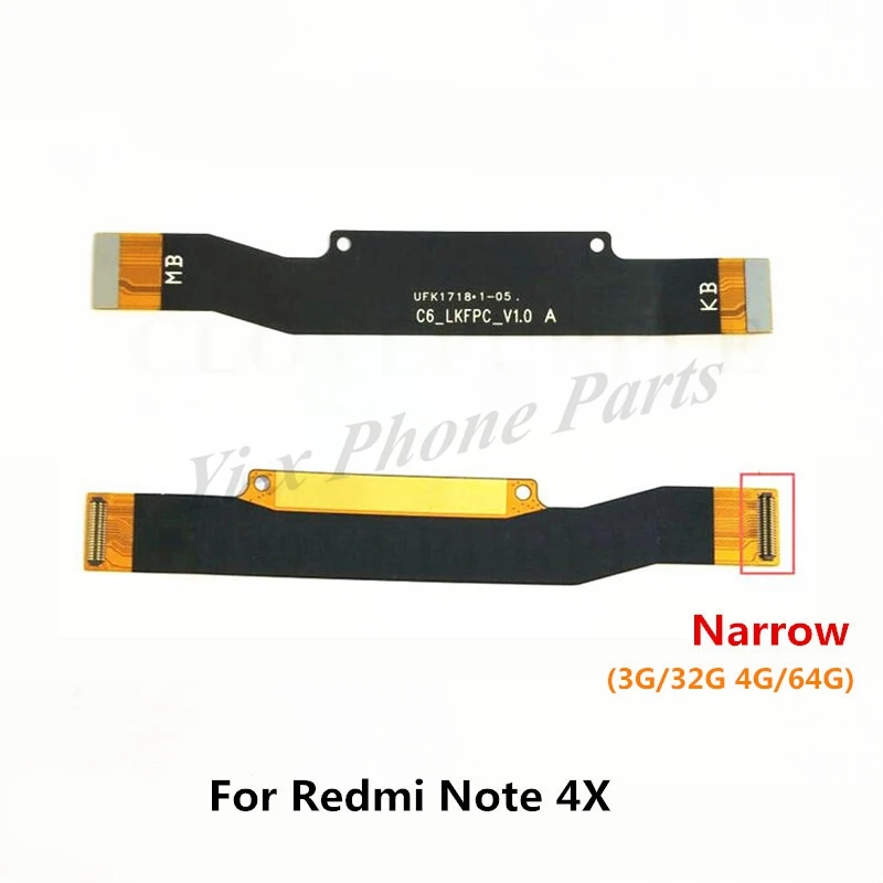 Для Xiaomi Redmi Note 4X (узкая модель 3G 4G) USB зарядная плата зарядного устройства гибкий
