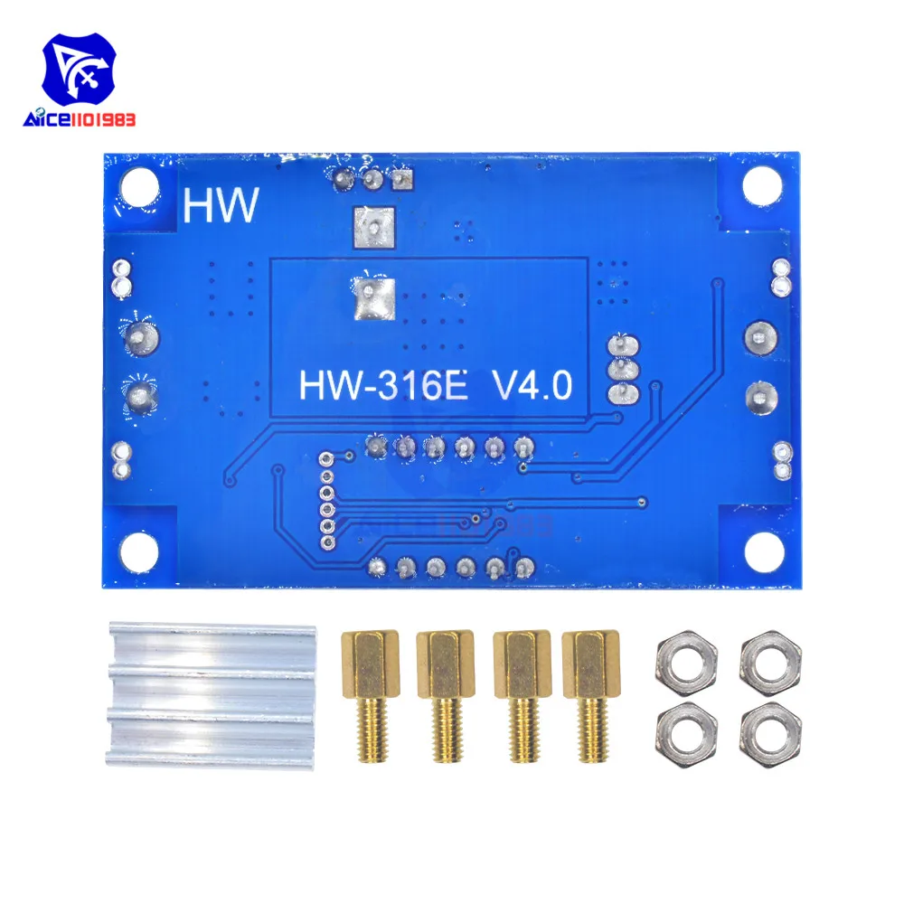 XL4015 75 Вт 5A DC Регулируемая понижающая плата светодиодный вольтметр модуль питания