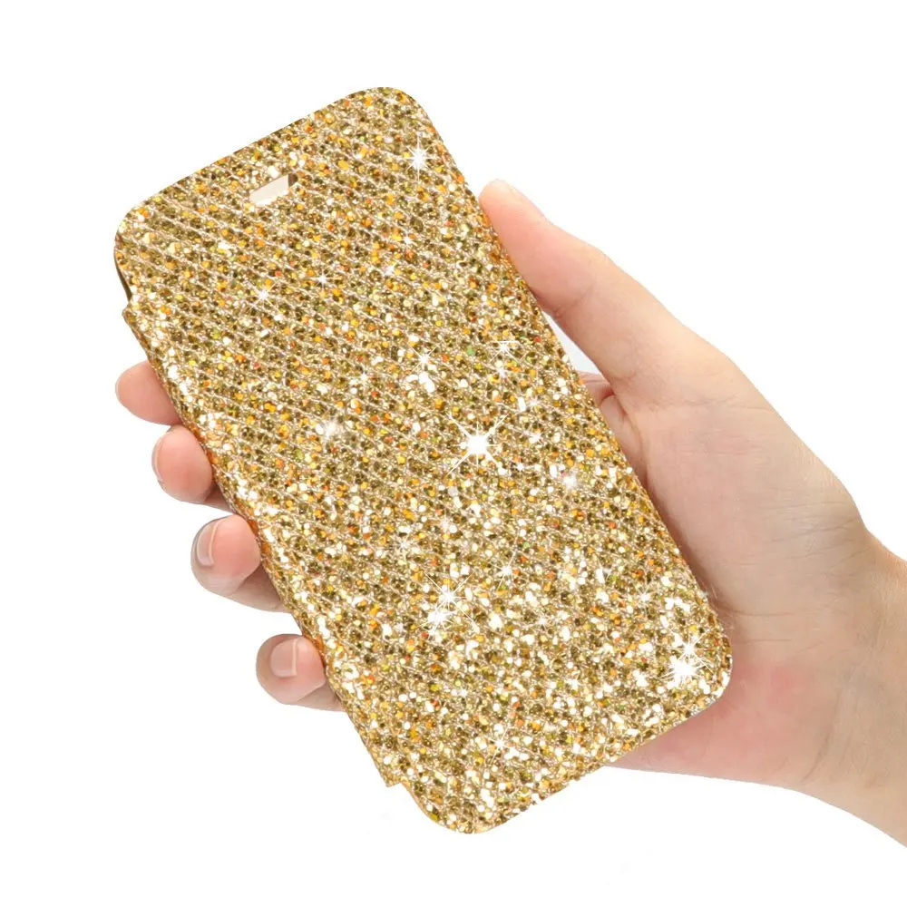 KISSCASE модный кожаный чехол книжка с бриллиантами для Samsung S8 S9 Plus S10 S10E Чехлы карт Funda