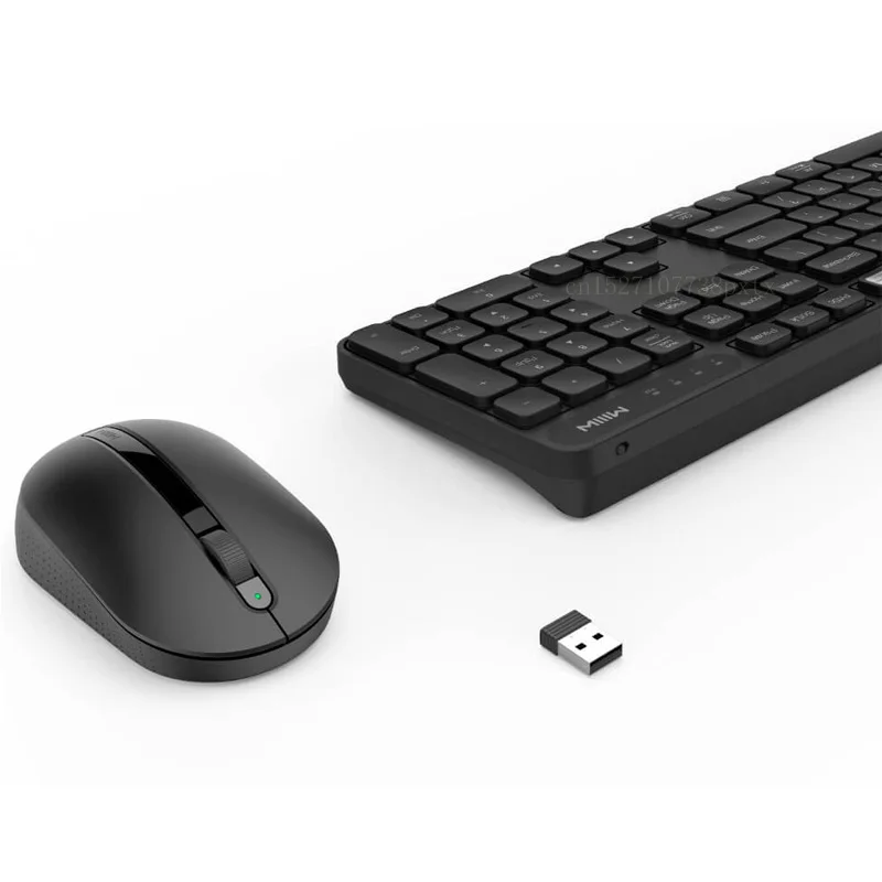 Xiaomi MIIIW, беспроводная офисная клавиатура, мышь, набор, система Windows/Mac, переключение одной кнопкой, 104 клавиш, 2,4 ГГц, IPX4, Водонепроницаемая клавиатура