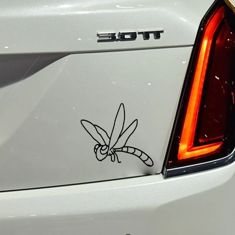 YJZT 15 2 см * 13 3 лаконичная Стрекоза Минималистичная виниловая наклейка на
