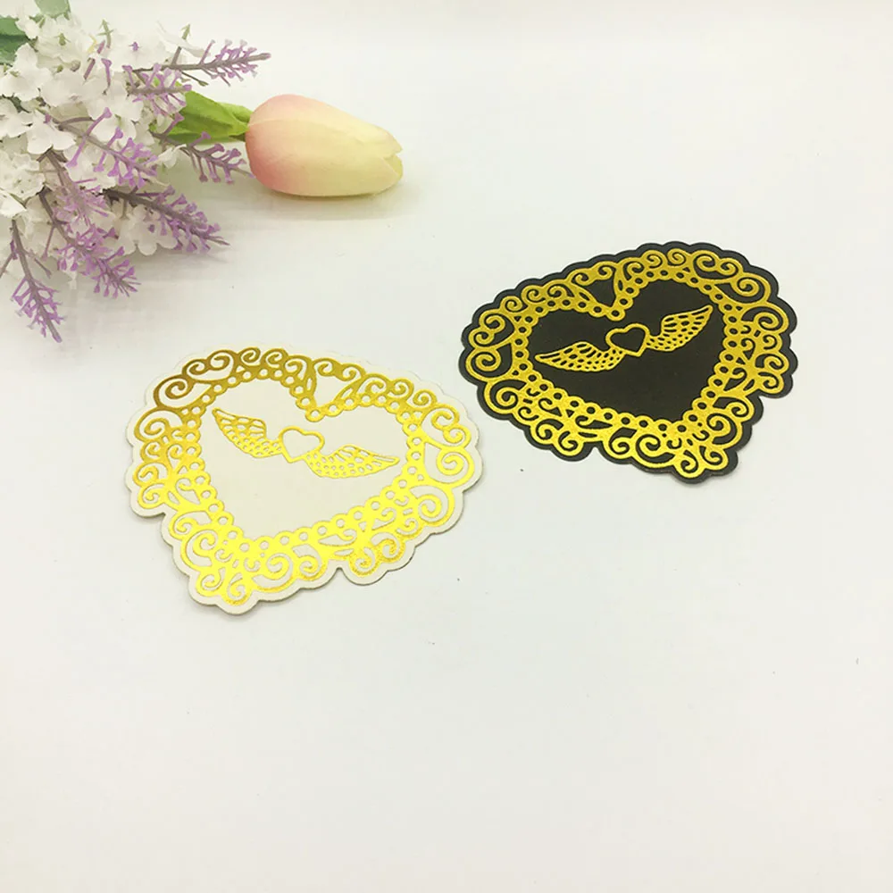 Новые формы в форме сердца крыла штампы Скрапбукинг Горячая фольга пластина