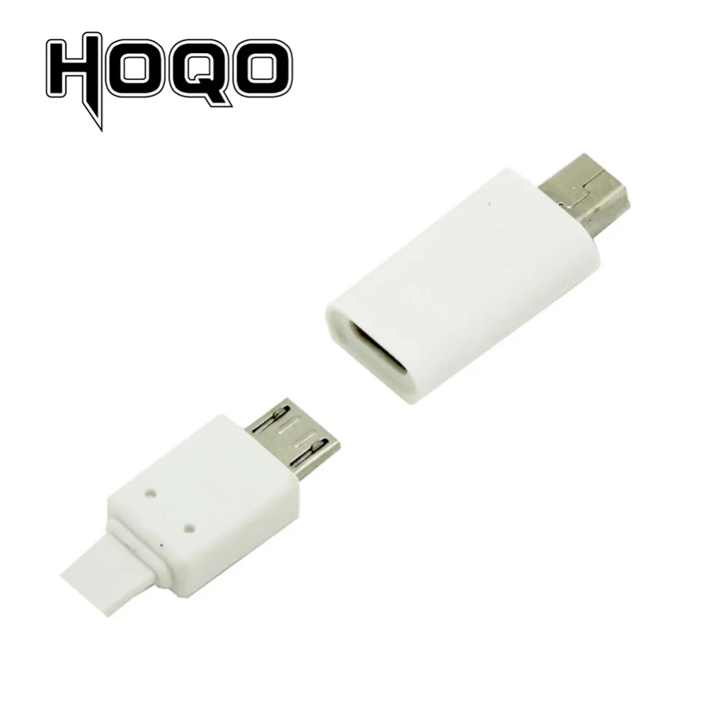 2 шт./лот Адаптер зарядного устройства Micro USB мама мини Usb папа для MP3 белый|micro usb|mini