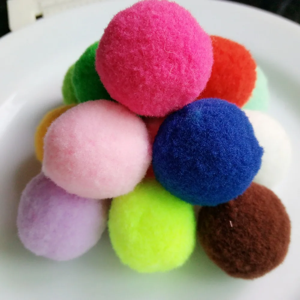 Швейные помпоны для детской одежды украшения 28 мм рождественской новогодней