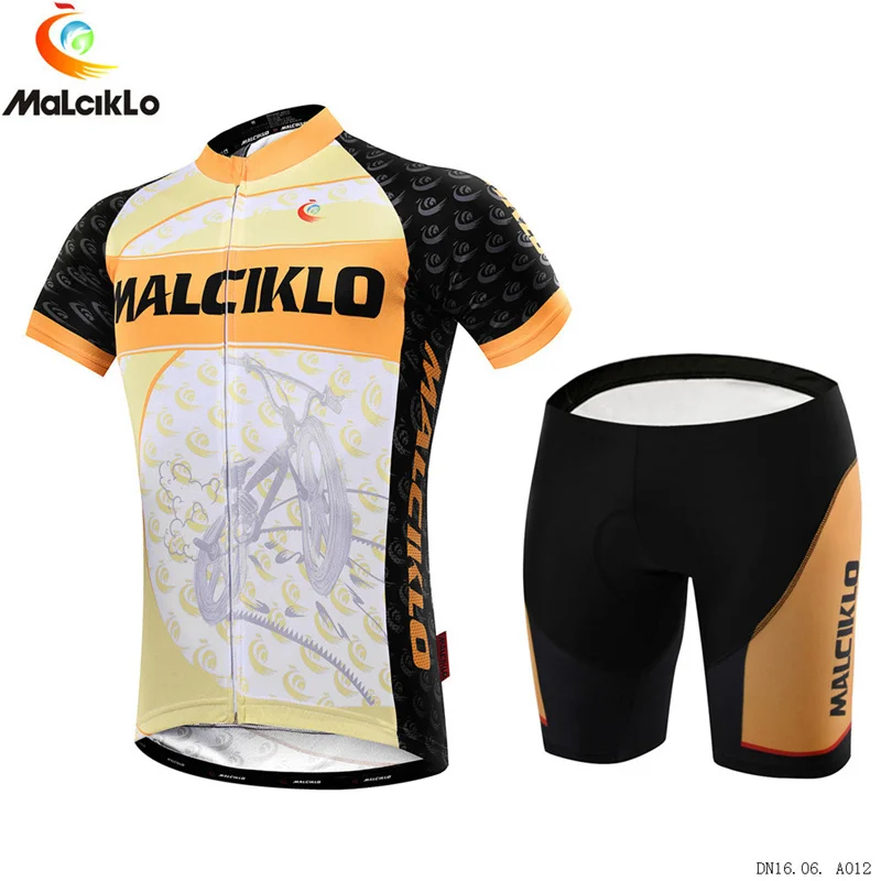 Jersey and Shorts Malciklo Pro Велоспорт Джерси Лето короткий рукав велосипед велосипедный спорт Джерси наборы для ухода за кожей Майо Ropa Ciclismo светоотражающие - Цвет: Jersey and Shorts