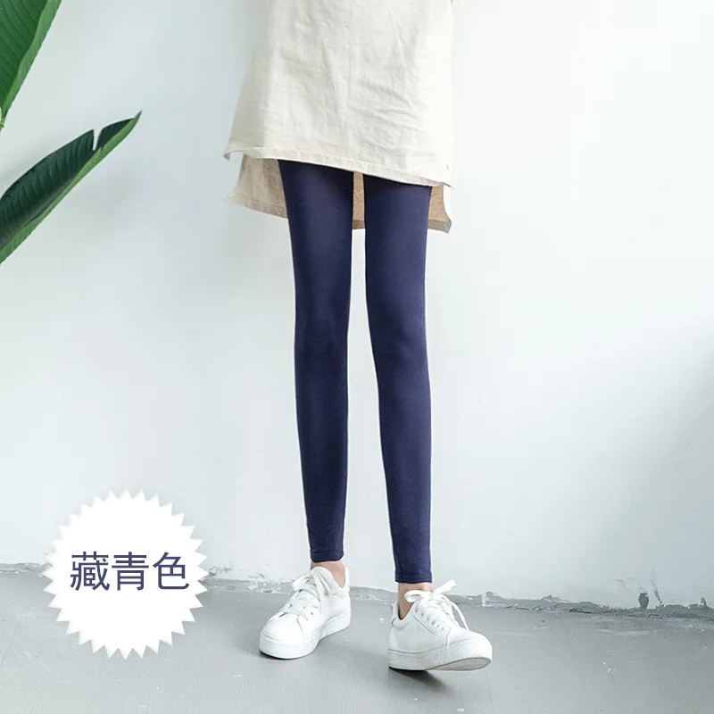 Navy blue M-3XL Лето Новинка весна осень яркие цвета Модные модальные сексуальные тонкие леггинсы женские леггинсы эластичные большие размеры - Цвет: Navy blue