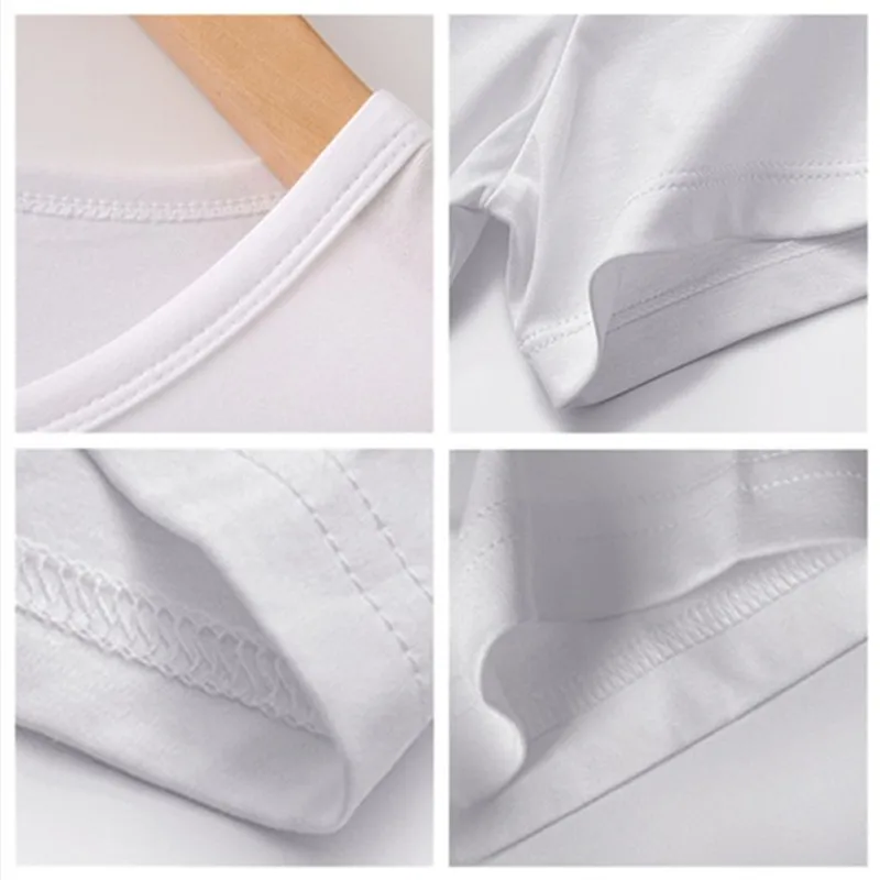 

LUSLOS Russian Letter Print Female T Shirt Casual Women Summer White Black Basic Tshirt Plus Size Streetwear Femme Mujer Tops