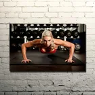 Мотивационная, для бодибилдинга Цитата арт шелка печати плакатов 13x21 24x40 Дюймов Тренажерный зал Декор Фитнес картина на спортивную тематику 02-56