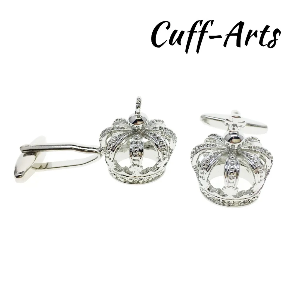 

Cufflinks for Mens Crown Cufflinks With Crystals Cuff Link Gifts for Men Shirt Cuff links Bouton De Manchette by Cuffarts C10205