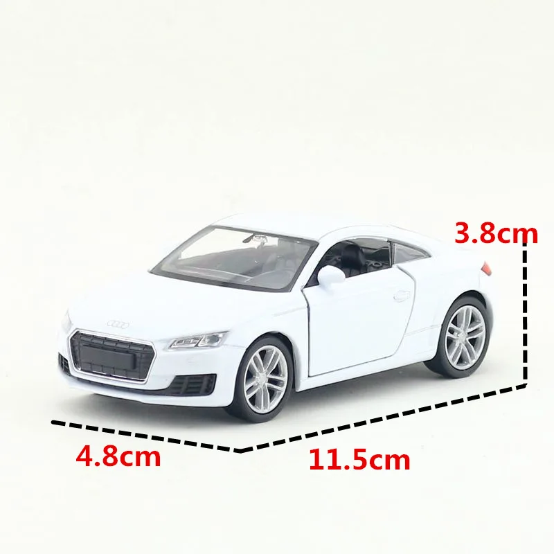 YJ 1/36 весы игрушки для автомобиля Германия AUDI TT Купе литой металл тянется модель