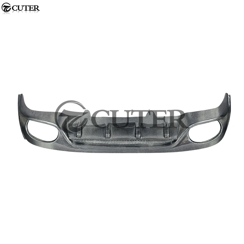 Рассеиватель заднего бампера CC из углеродного волокна четыре выхлопных губы для