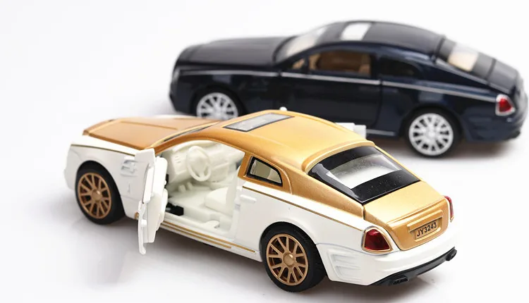 1:32 модель автомобиля rolls royce phantom, модель автомобиля из сплава, имитация звука и светильник, украшение автомобиля, детская игрушка, автомобиль, подарок